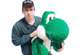 Riesen-Yoshi in 60 Stunden aus LEGO nachgebaut!
