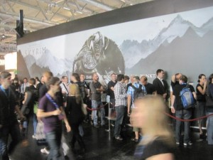 gamescom 2011 Mittwoch Skyrim Warteschlange