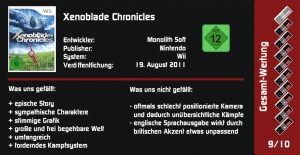 Xenoblade Chronicles Wertung