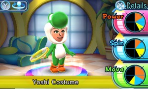 Mario Tennis Open Mii Yoshi