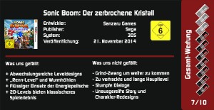 Test Sonic Boom 3DS Fazit