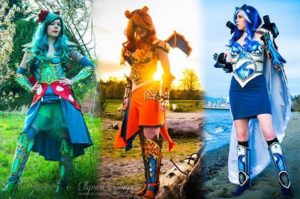 Bisaflor Glurak Turtok Cosplay