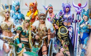 Eveelution Pokémon armour by too many cosplayers
