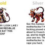 Pokémon Silber Gold Meme vergleich