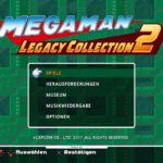 Megaman Legacy Collection 2 Hauptmenü