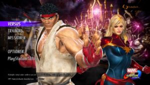 MARVEL VS. CAPCOM: INFINITE Hauptmenü