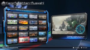 Pokémon Tekken DX Arenaauswahl