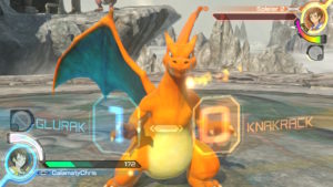 Pokémon Tekken DX Glurak 1 zu 0