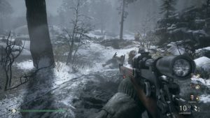 Call of Duty WWII Schmerzen im Schnee