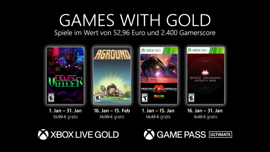 Games with Gold Januar 2022