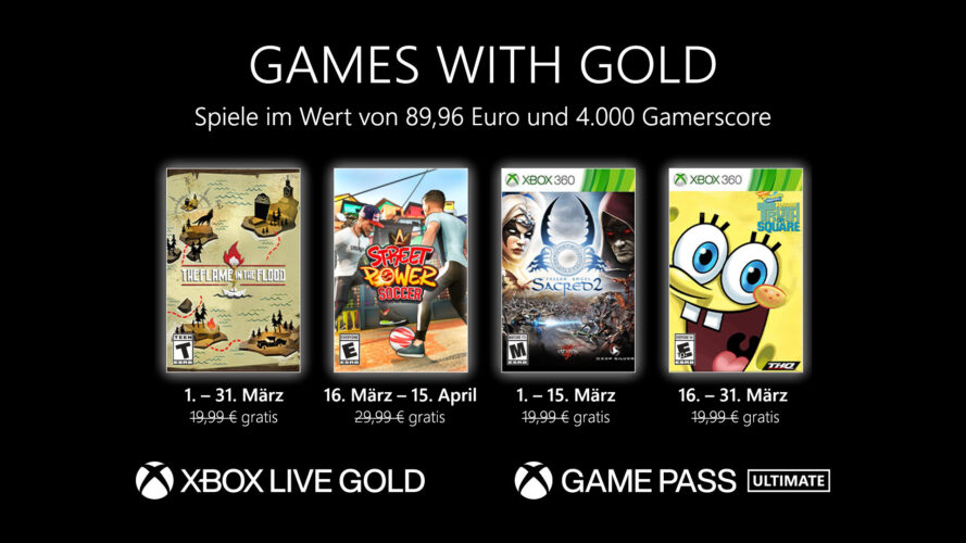 Games with Gold März 2022