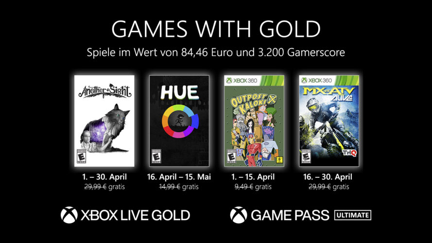 Games with Gold April 2022