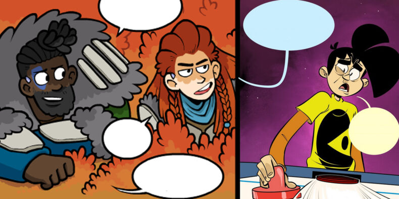 Artikelbild bestehend zur Hälfte aus dem Comic von Awkward Zombie und zur Hälfte aus dem von Penny Arcade