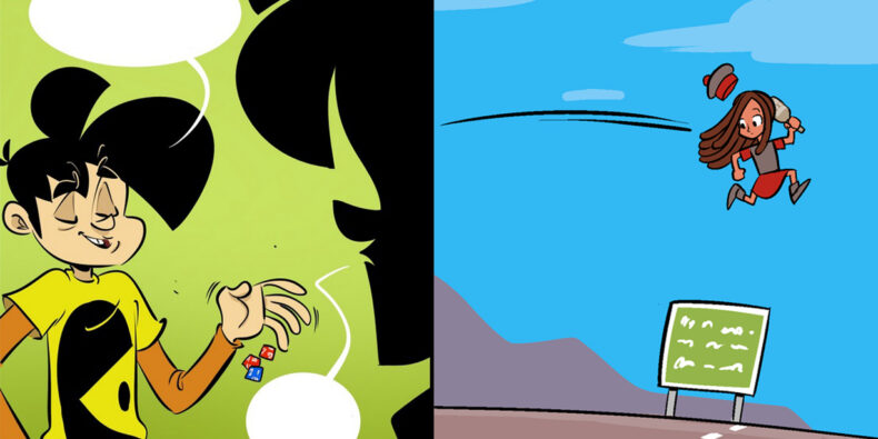 Das wöchentliche Artikelbild zu den Comcis der Woche, bestehend aus der Hälfte beider Comics