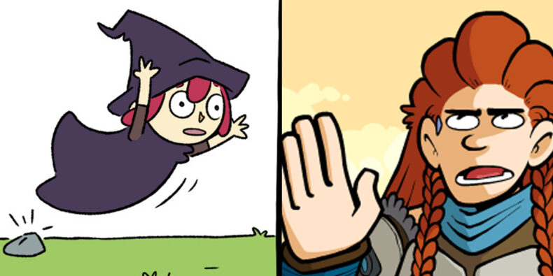 Das Artikelbild bestehend auf je einer Hälfte Awkward Zombie und Clueless Hero