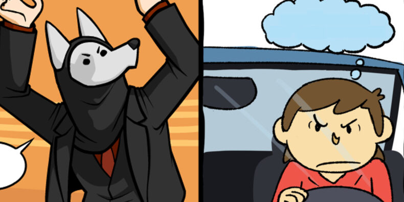 Artikelbild bestehend aus jeweils der Hälfte der beiden Comics der Woche