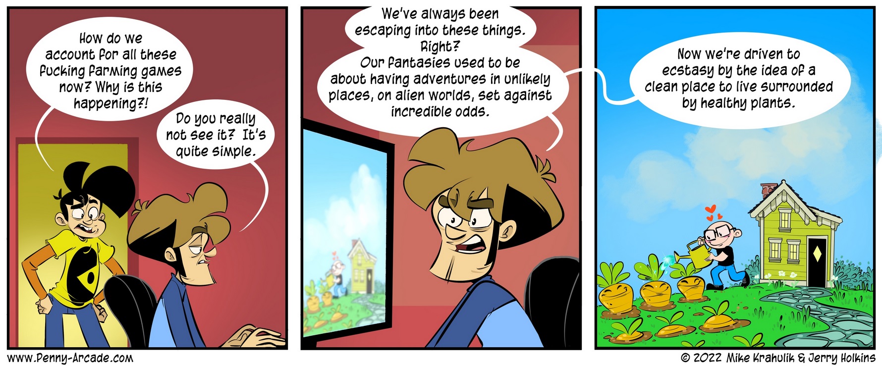 Ein Comic von Penny Arcade über die Vielzahl von Farming Games während der letzten Nintendo Direct