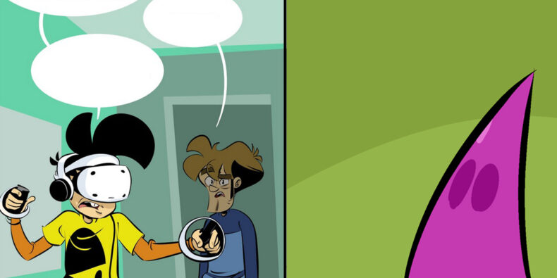 Ein Artikelbild bestehend aus jeweils einem Teil der beiden Comics der Woche